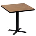 thumbnail image 1 of Bar Stool/Standing Height High Pressure Cafe and Breakroom Table - Medium Oak - 30"L x 30"W - Square, 1 of 5