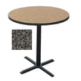 thumbnail image 1 of Correll Bxb42R-07 Cafe and Breakroom Tables - Round Bar Stool-Standing Height - Black Granite, 1 of 5