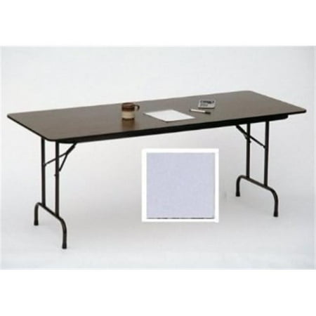 Correll CF3672PX .75 in. High Pressure Top Folding Table - Walnut