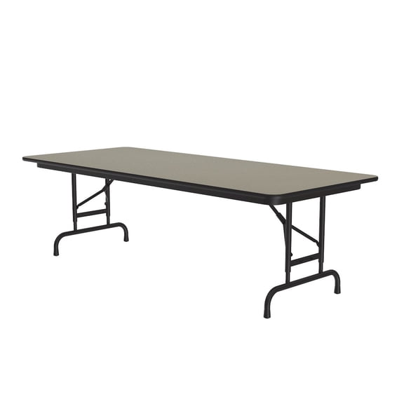 Correll Adjustable Height High Pressure Top Folding Table 30x96"