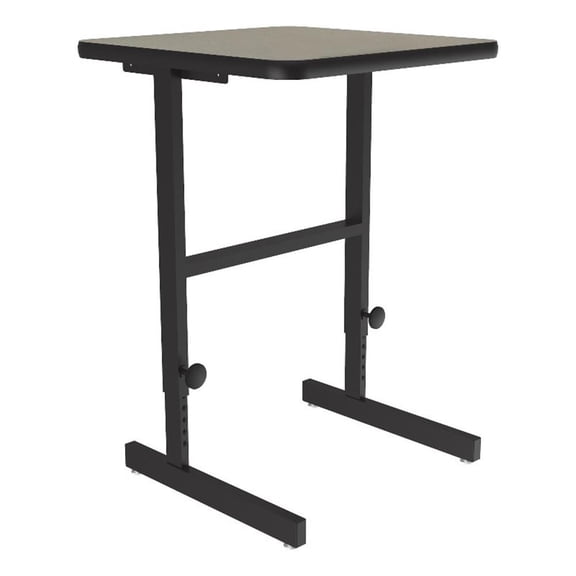 Correll CST 20" x 24" Metal Adjustable Standing Workstation in Savannah Sand