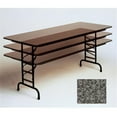 thumbnail image 1 of Correll Cfa3672M-07 Melamine Top Folding Tables - Adjustable Height - Black Granite, 1 of 2