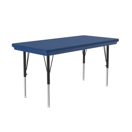 Correll Commercial Blow-Molded Plastic Top Activity Tables 24x48"