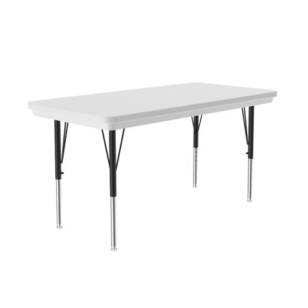 Correll Commercial Blow-Molded Plastic Top Activity Tables 24x48"