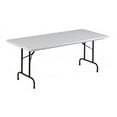 thumbnail image 1 of Correll Commercial Duty Plastic Top Folding Table. One-Piece Blow-Molded Plastic Top is Waterproof, Scratch, Stain, & Impact Resistant, 1 of 2