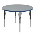 thumbnail image 1 of Correll Commercial Laminate Top Activity Tables, 36x36" ROUND GRAY GRANITE BLACK/CHROME, 1 of 10