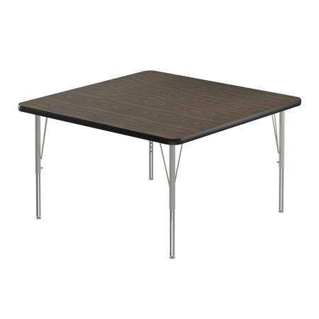 Correll Laminate Activity Tables With Walnut Finish A4242TF-SQ-01-14-09