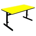 thumbnail image 1 of Correll Inc. Adjustable Height Deluxe High-Pressure Top Computer/Student Desks  24x36", RECTANGULAR YELLOW BLACK, 1 of 2