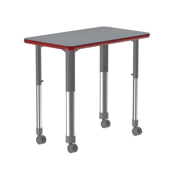 Correll Deluxe High Pressure Collaborative Desk with Casters 34x20"