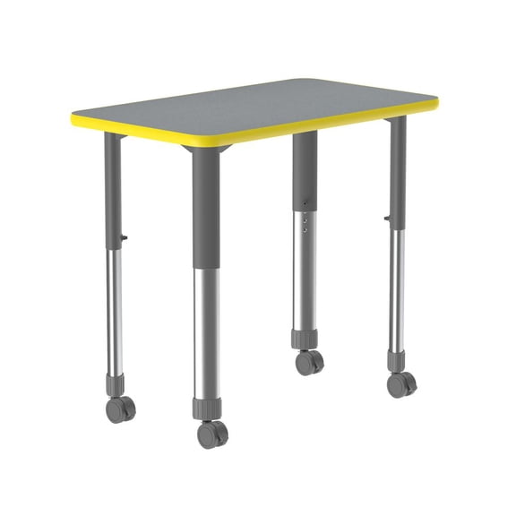 Correll Deluxe High Pressure Collaborative Desk with Casters 34x20"