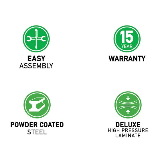 Correll Deluxe High Pressure Collaborative Desk with Casters 34x20"