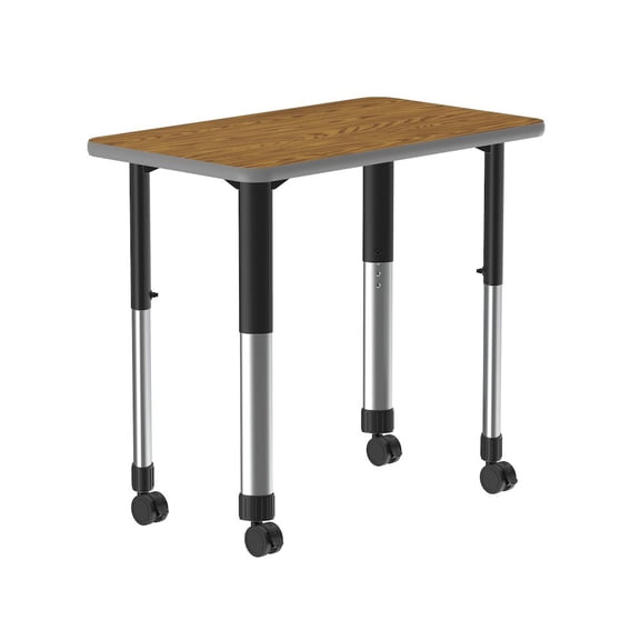 Correll Deluxe High Pressure Collaborative Desk with Casters 34x20"
