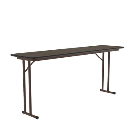 Correll Deluxe High-Pressure Folding Seminar Table with Off-Set Leg 18x60"