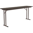 thumbnail image 1 of Correll 3/4" High Pressure Folding Seminar Table with Off-Set Leg Walnut, 1 of 3