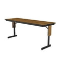 thumbnail image 1 of Correll Deluxe High-Pressure Folding Seminar Table with Panel Leg 24x60" RECTANGULAR, MED OAK BLACK, 1 of 10