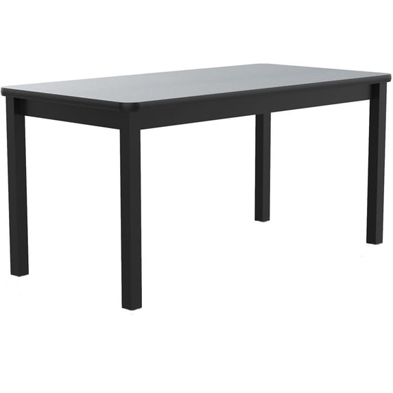 Correll 24"W x 72"D High Pressure Lab Table in Gray Granite