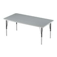 thumbnail image 1 of Correll Deluxe High-Pressure Top Activity Tables 30x72", RECTANGULAR, GRAY GRANITE BLACK/CHROME, 1 of 9