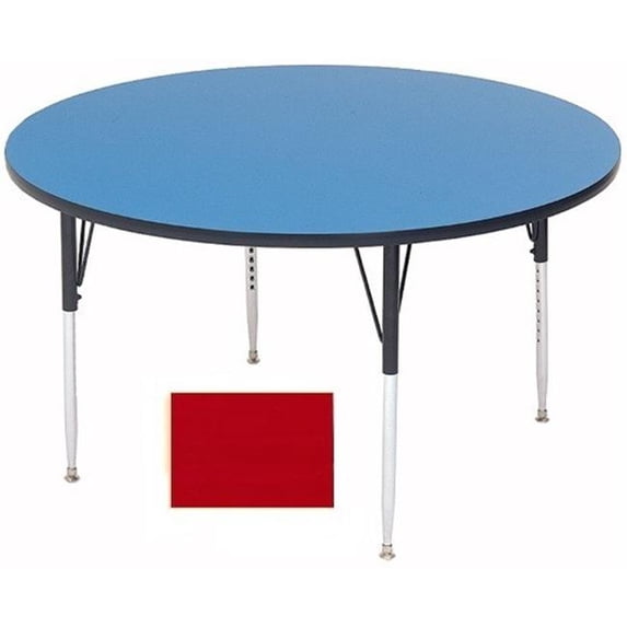 Correll A36-Rnd-35 Round Activity Tables - Standard Legs - Red