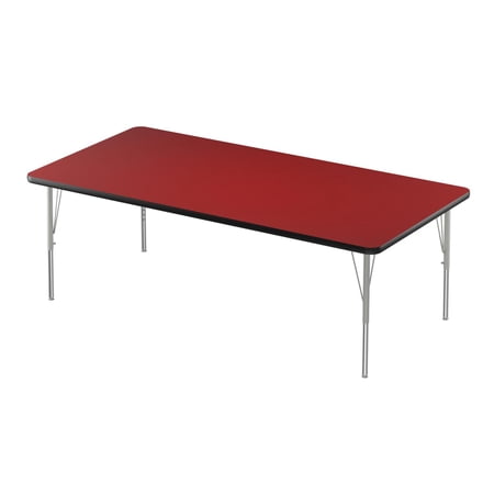 Correll Activity Tables With Red And Black Finish A3672-REC-35-14-09