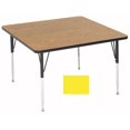thumbnail image 1 of Correll A4242-Sq-38 Square Activity Tables - Standard Legs - Yellow, 1 of 4