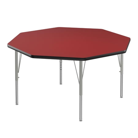 Correll Activity Tables With Red And Black Finish A48-OCT-35-14-09