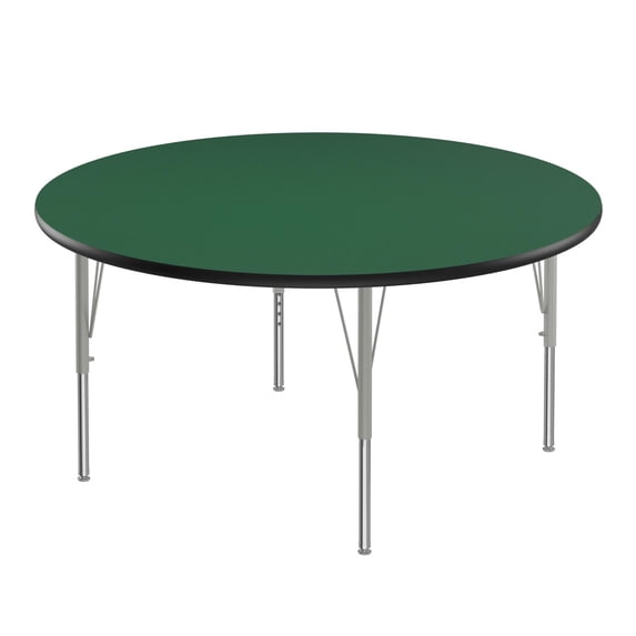 Correll Activity Tables With Green And Black Finish A48-RND-39-14-09