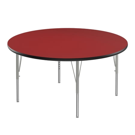 Correll Activity Tables With Red And Black Finish A48-RND-35-14-09