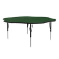 thumbnail image 1 of Correll Deluxe High-Pressure Top Activity Tables, 60x60", FLOWER GREEN BLACK/CHROME, 1 of 11
