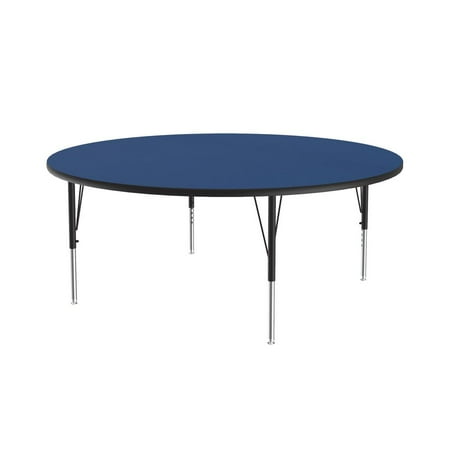 Correll A60-Rnd-37 Round Activity Tables - Standard Legs - Blue