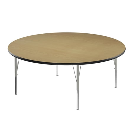 Correll Activity Tables With Fusion Maple And Black Finish A60-RND-16-14-09