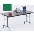 thumbnail image 1 of Correll Deluxe High Pressure Top Folding Table, 24x60", RECTANGULAR, GREEN, BLACK, 1 of 4