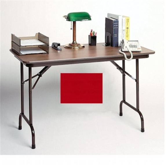 Correll Cf3048Px-35 .75 Inch High-Pressure Top Folding Tables - Fixed Height - Red