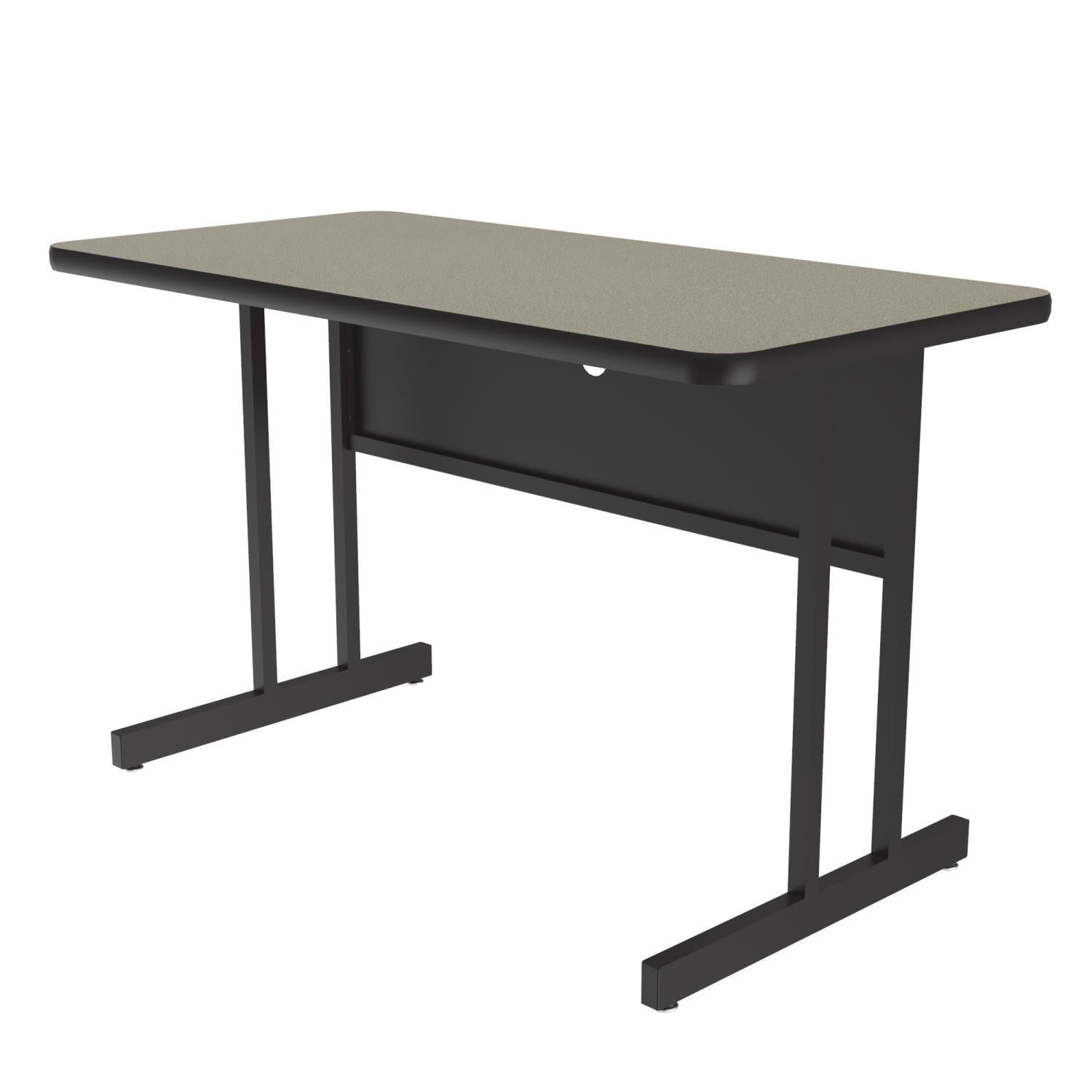 Correll Rectangular Computer And Training Tables With Savannah Sand ...