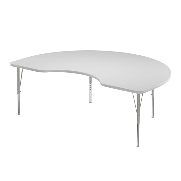 Correll Dry Erase 48" x 72" Kidney Shaped Activity Table