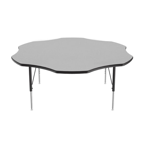 Correll EconoLine Melamine Top Standard Leg Adjustable Height Activity Table - Flower - 60 in.