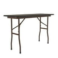 thumbnail image 1 of Correll Econoline Melamine Top Folding Table 18x48", RECTANGULAR, WALNUT BROWN, 1 of 10