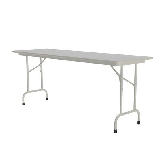 Correll Econoline Melamine Top Folding Table 24x60" RECTANGULAR, GRAY GRANITE, GRAY