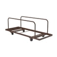 thumbnail image 1 of Correll Edge Stacking Rectangular Table Truck With Brown Finish T282-01, 1 of 5