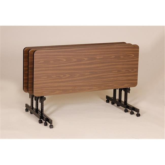 Correll FT2448 Deluxe High Pressure Top Flip Top Table, WALNUT