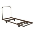 thumbnail image 1 of Correll T3096 Table Trucks For Rectangular Tables - Flat Stacking - Brown, 1 of 5