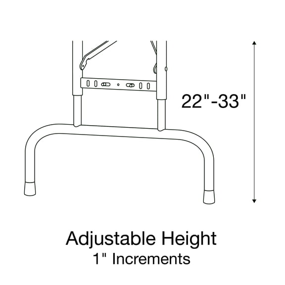 Correll Heavy Duty 30" x 60" Adjustable Height Blow Molded Folding Table - RA3060