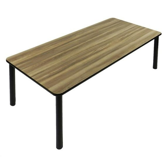 Correll LR2448-53 29 in. High Pressure Rectangular Laminate Reading Library Table, Colonial Hickory - 24 x 48 in.