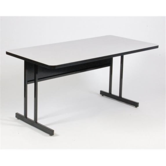 Correll Rectangular Computer And Training Tables With Grey Granite WS2460-15