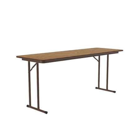 Correll Commercial Laminate Folding Seminar Table with Off-Set Leg 24x60"