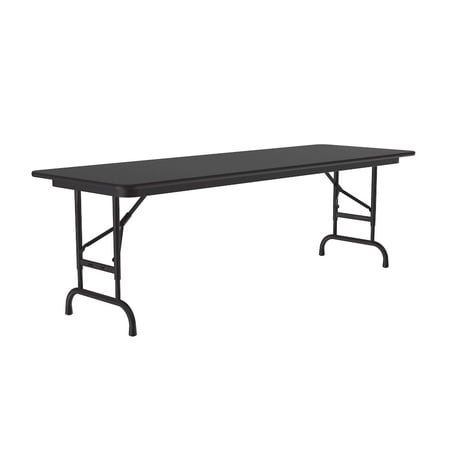 Correll Adjustable Height Thermal Fused Laminate Top Folding Table 24x60"
