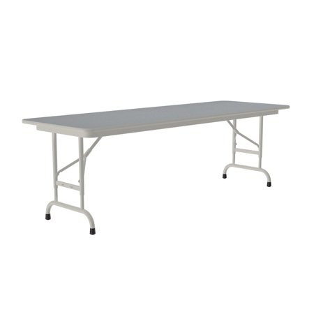 Correll Adjustable Height Thermal Fused Laminate Top Folding Table 24x72"