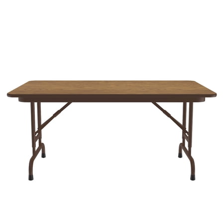 Correll Adjustable Height Thermal Fused Laminate Top Folding Table 30x48"
