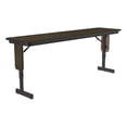 thumbnail image 1 of Correll SP 18x72 Adjustable Height Metal/Wood Folding Seminar Table in Walnut, 1 of 5