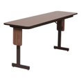 thumbnail image 1 of Correll SP1860PX .75 in. High Pressure Folding Seminar Table with Panel Leg, WALNUT, 1 of 2