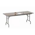 thumbnail image 1 of Correll PC3696P Solid High-Pressure Plywood Core Folding Tables, WALNUT, 1 of 4
